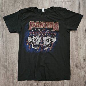 Pantera Domination Band T-Shirt Black Graphic Metal Tee – Unisex Medium